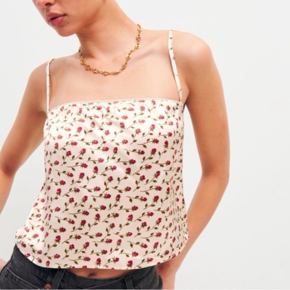 Reformation Mya Silk Cami Top